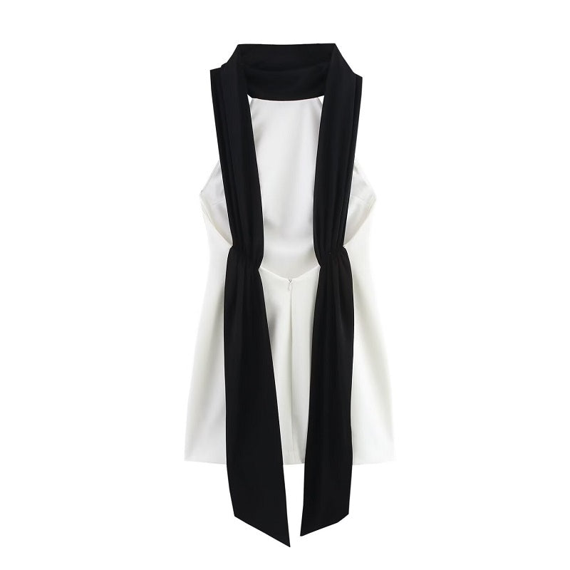 Schwarz weiss Kleid